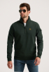 Half Zip Collar Interlock Sweater 