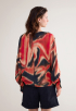 Batsleeve Blury Print Blouse 