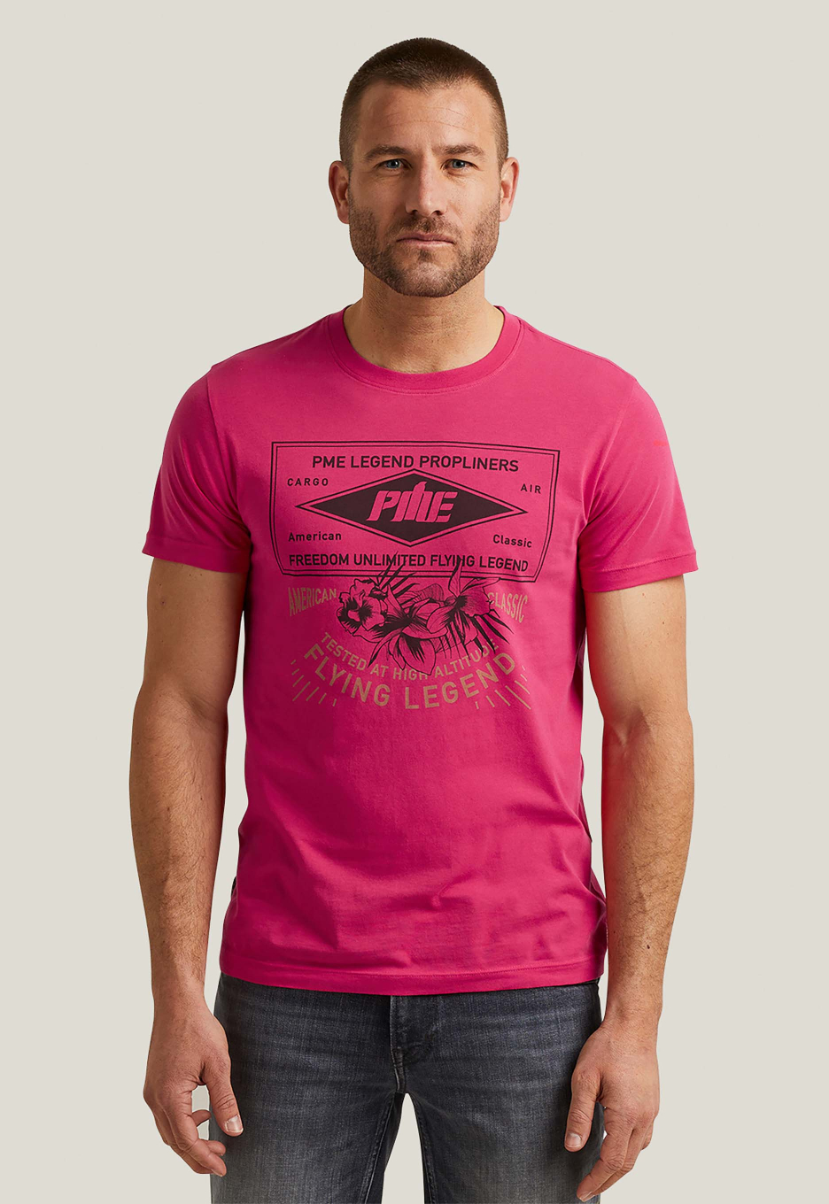 Gepensioneerd Absoluut laag PME Legend Single Jersey T-shirt Pink | Open32.nl