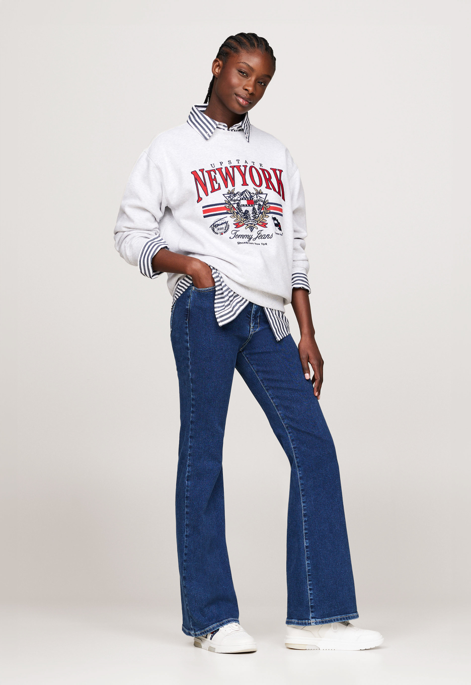 Tommy Jeans DW0DW18183 Sylvia high flare Denim Dark Clean Open32