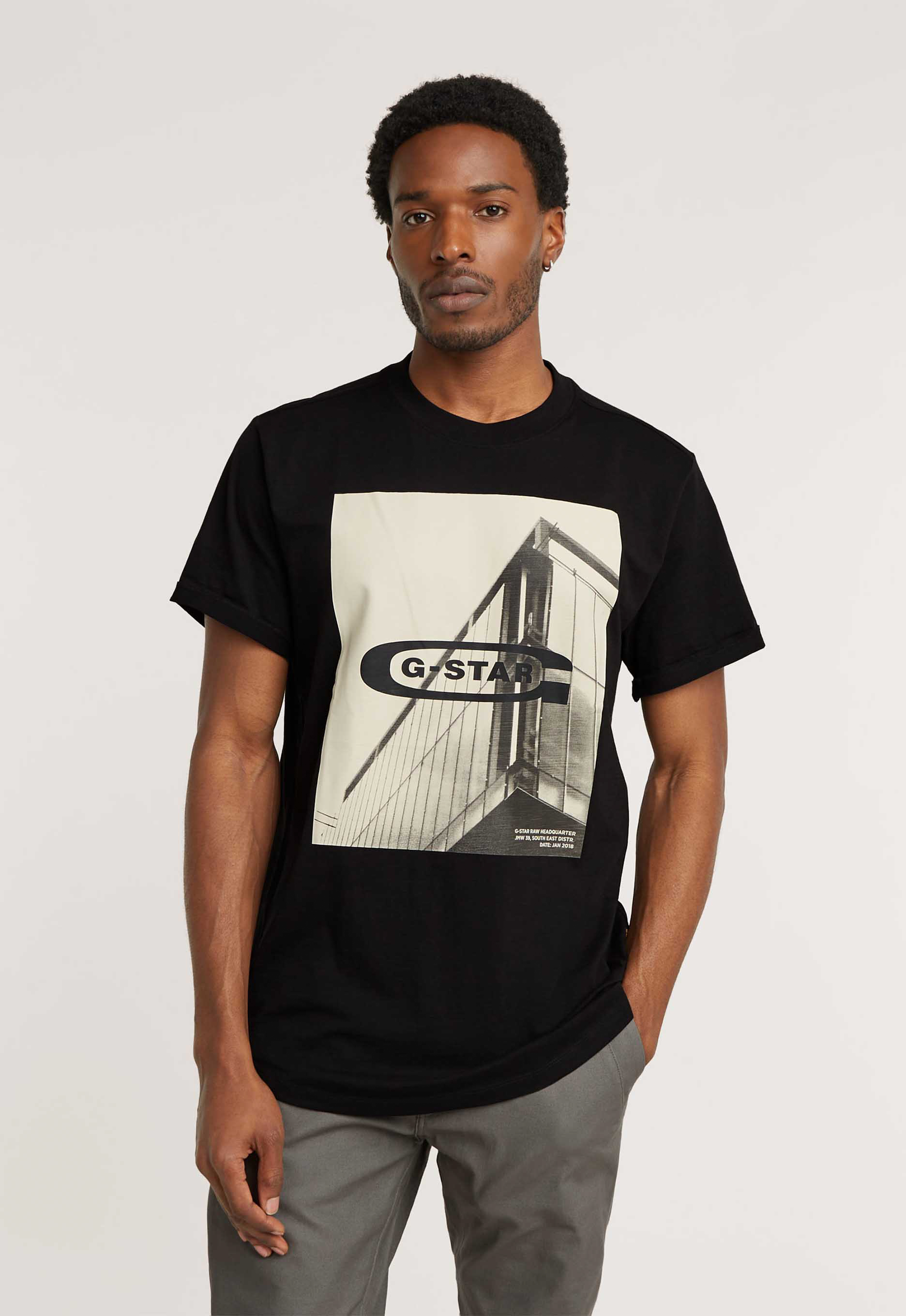 G-star raw HQ Old School Logo T-shirt