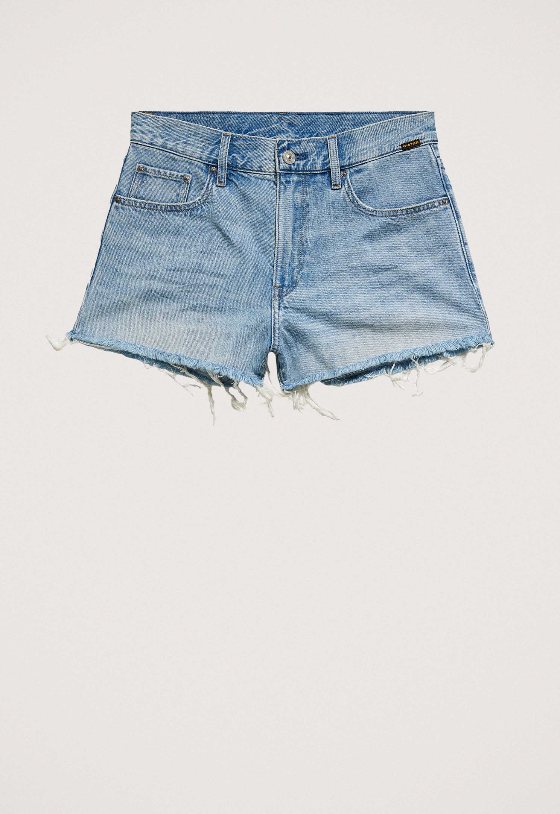 G-Star Denim Shorts Regular Fit Five-Pocket Style Blue Dames