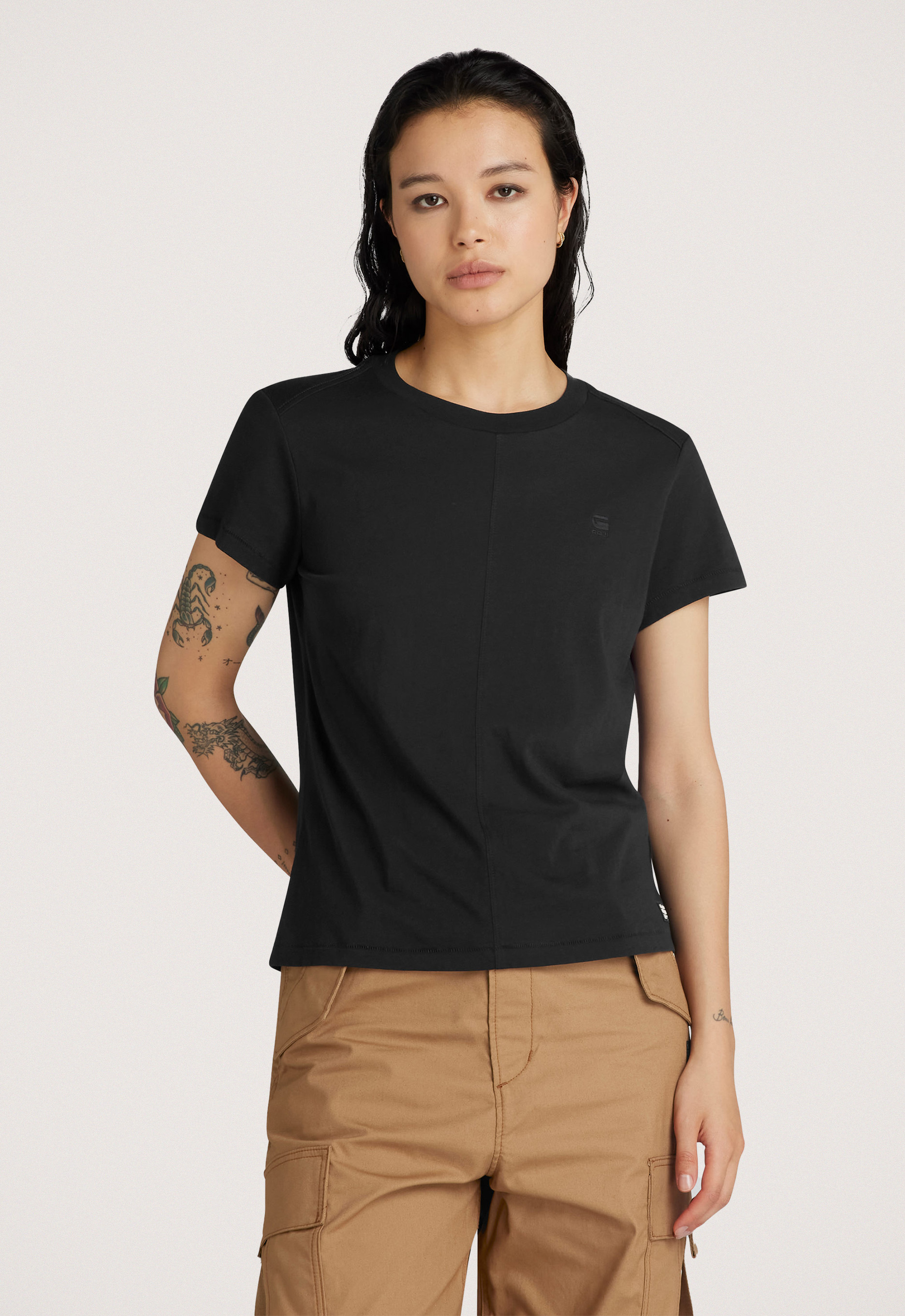 G-Star RAW T-shirt van biologisch katoen zwart