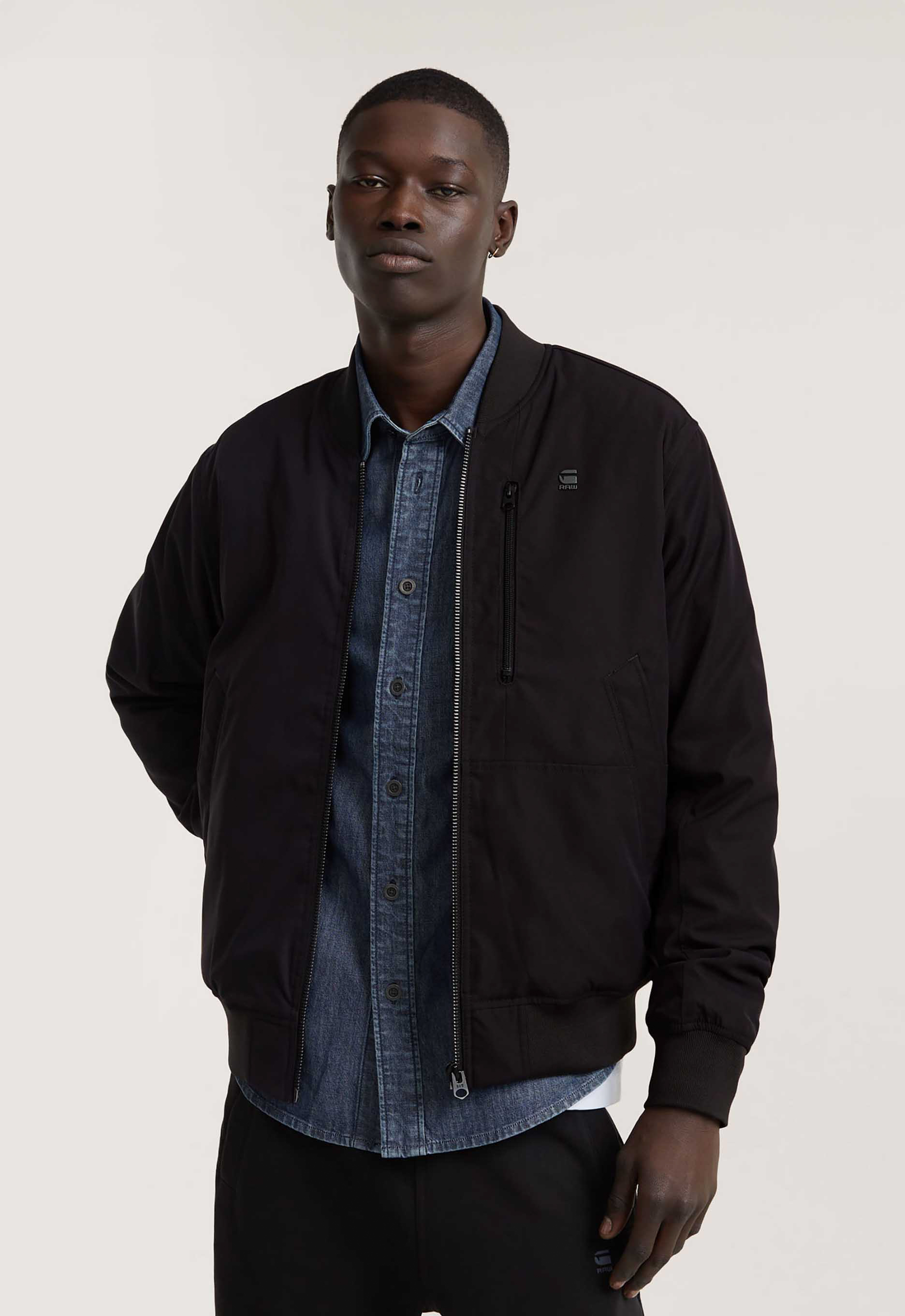 G-Star RAW Bomberjack Tech Bomber met doorgestikte voering