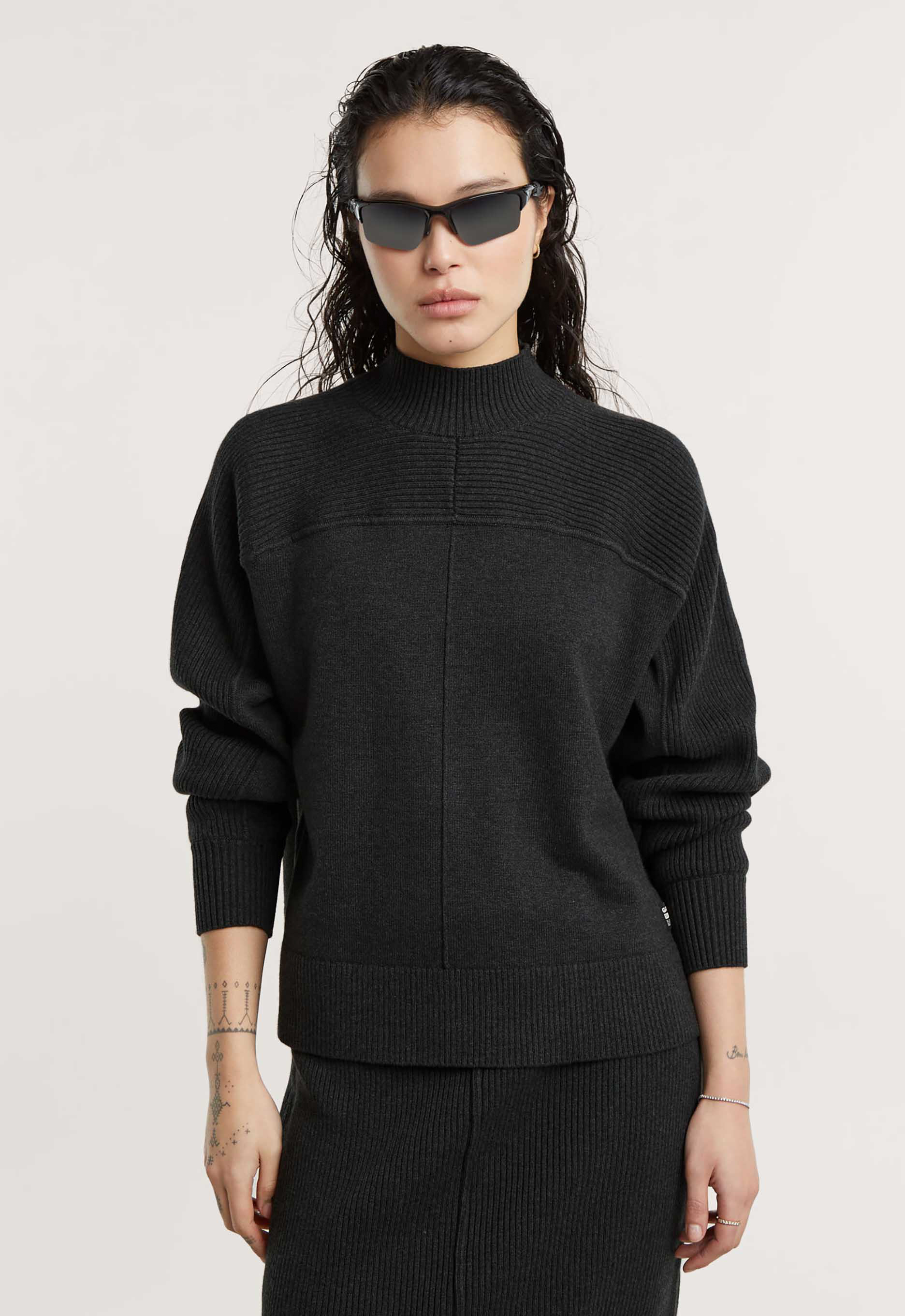 G-Star RAW Boxy Mock Jumper Meerkleurig Dames