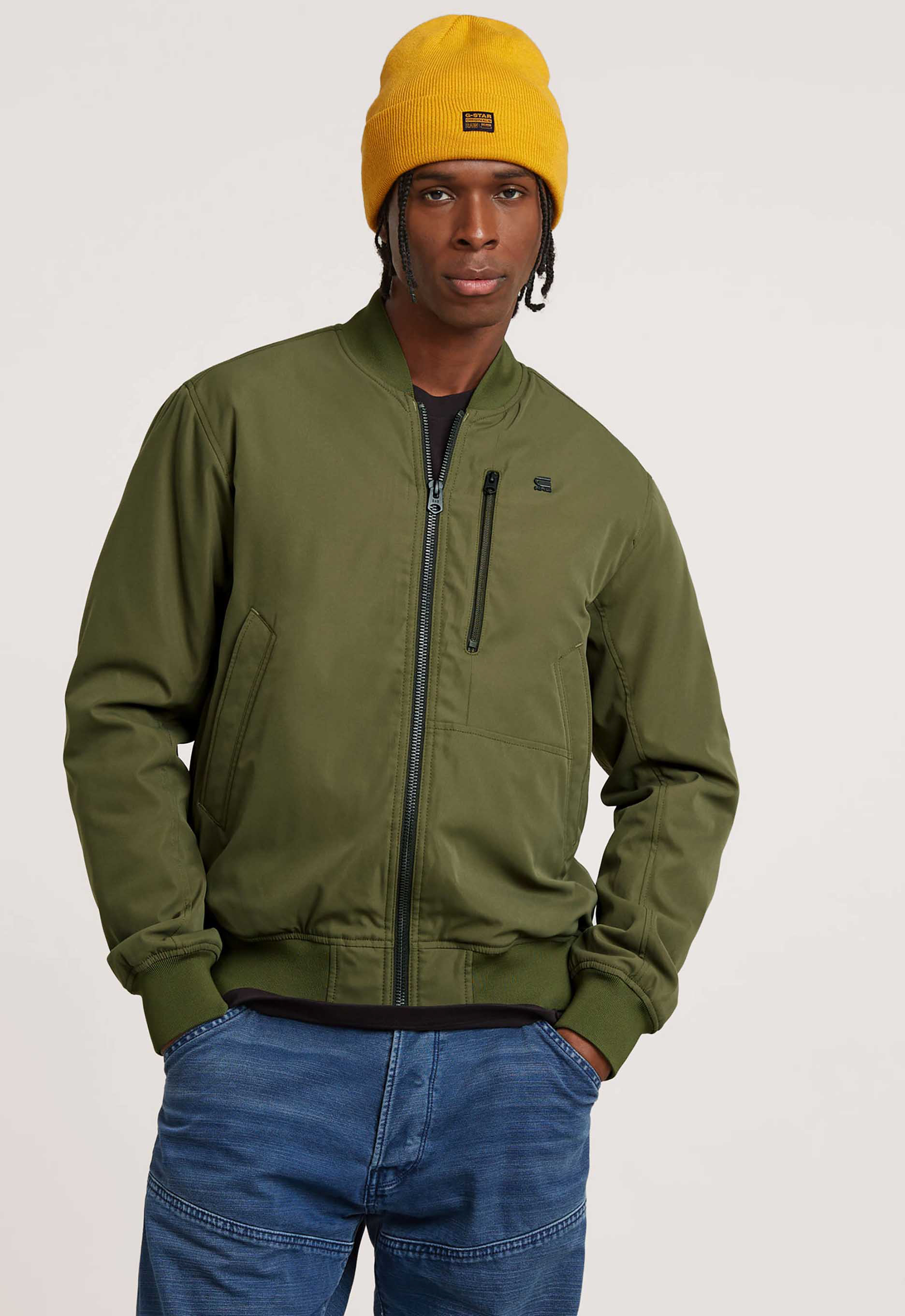 G-Star Tech Bomber Jack Olijfgroen Green Heren