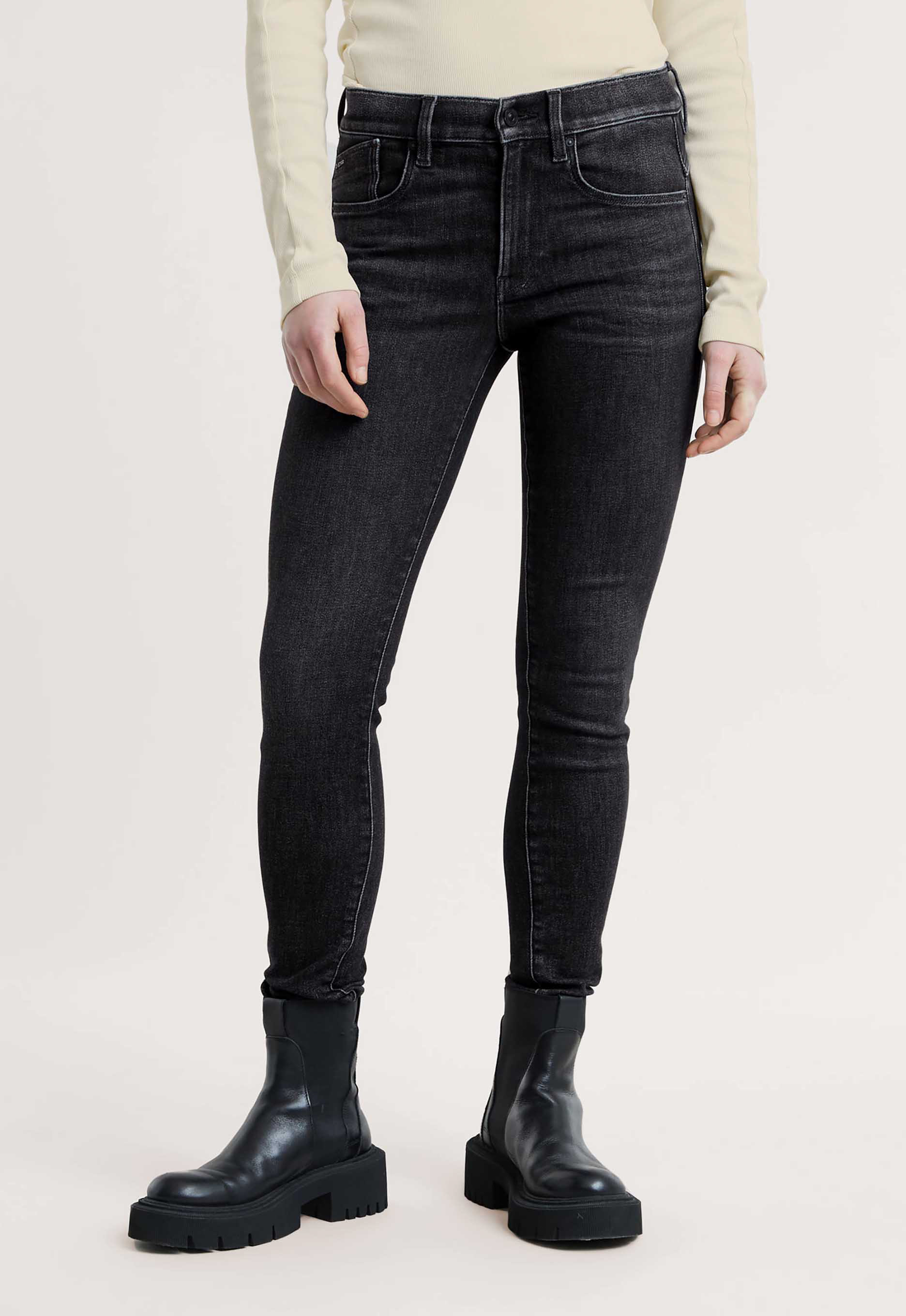 G-Star RAW Lhana Skinny Jeans Grijs Dames