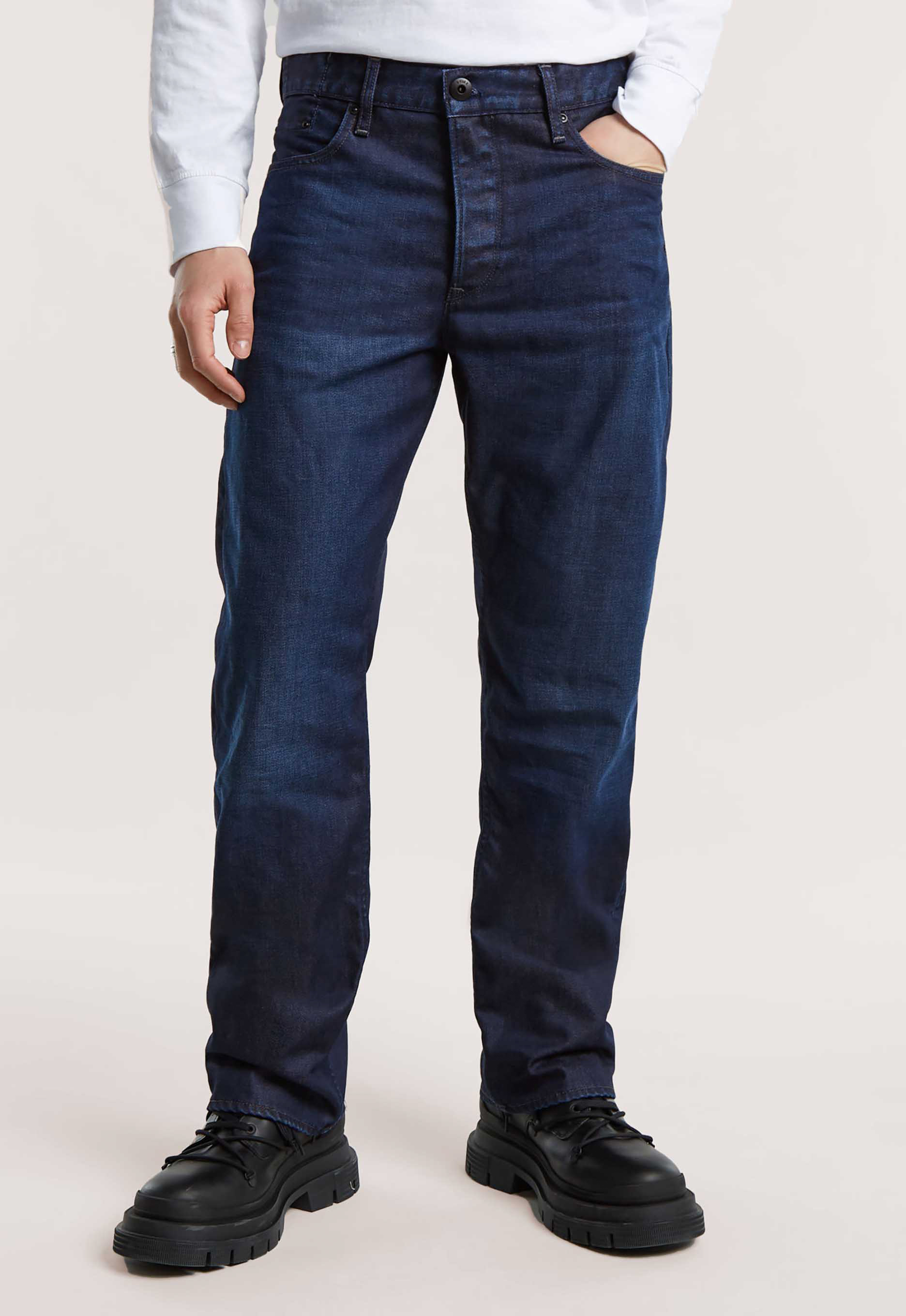 G-Star RAW Dakota Regular Straight Jeans Donkerblauw Heren