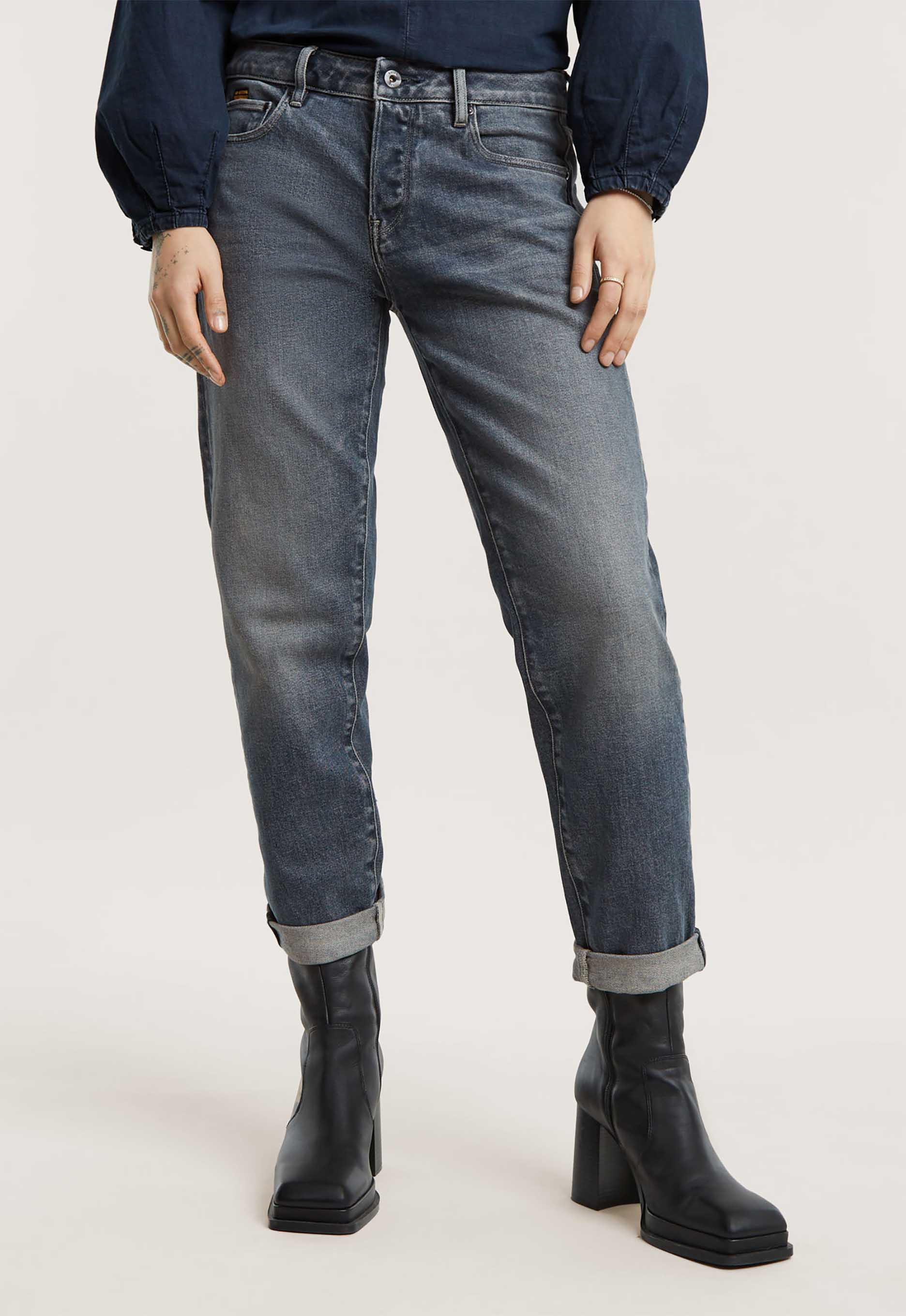 G-Star RAW Boyfriendjeans Kate Katoen-stretch denim kwaliteit voor meer draagcomfort