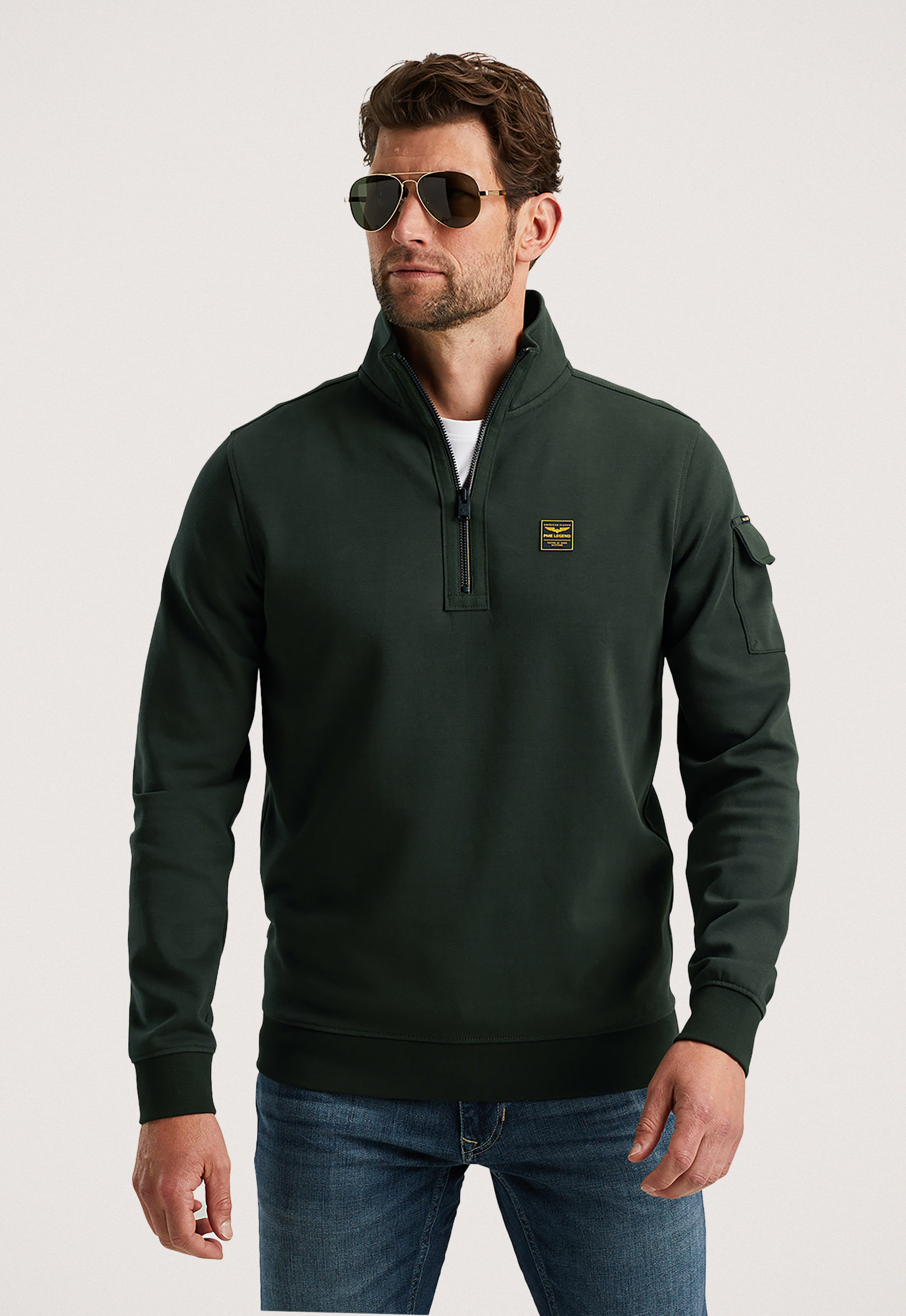 Pme legend Half Zip Collar Interlock Sweater