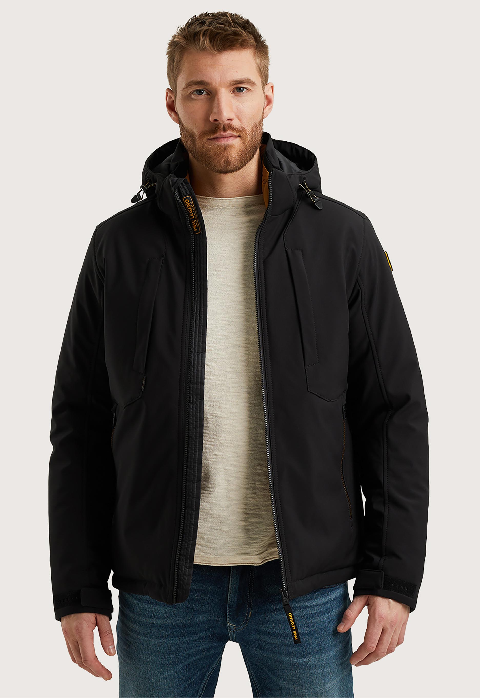 PME Legend softshell winterjas HAWKDOWN zwart